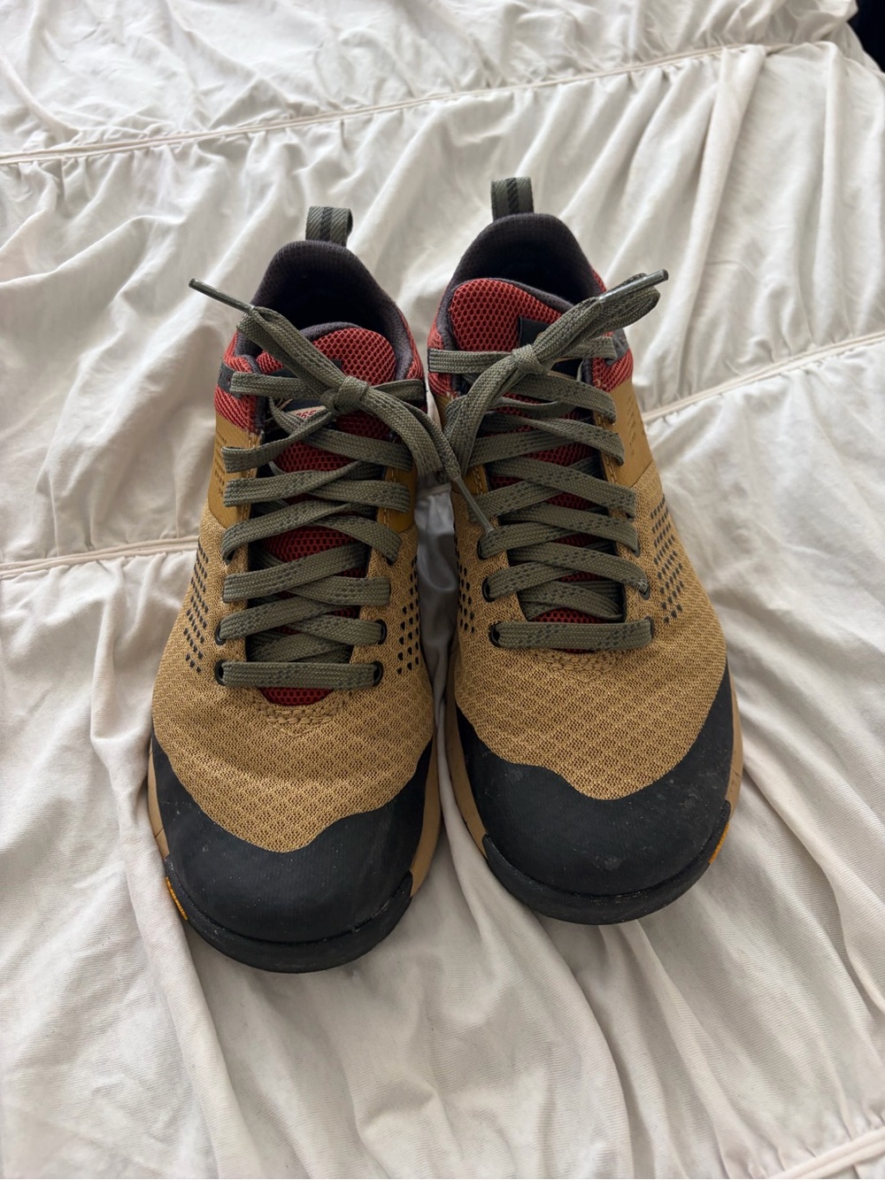 Women’s  Tan and Olive Lightweight Trail Sneakers